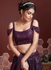 Wonderful Lehenga Choli in Purple